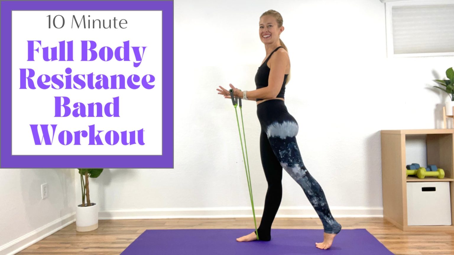 10 Minute Full Body Resistance Band Workout - Jessica Valant Pilates