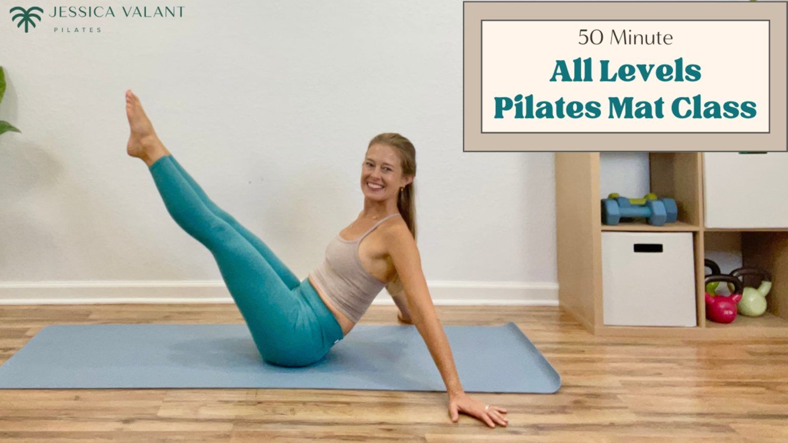 50 Minute All Levels Pilates Mat Class - Jessica Valant Pilates